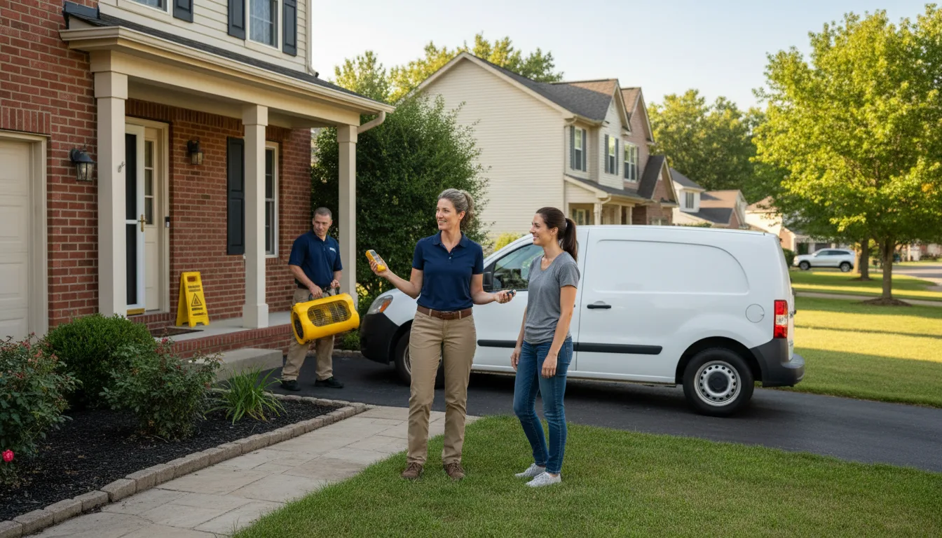 Residential water damage restoration in Dalton, PA